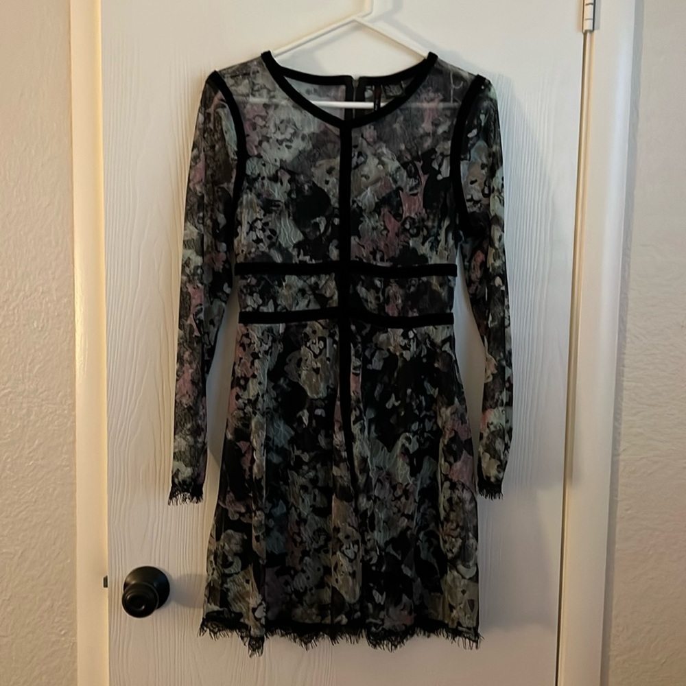 Fire Los Angeles y2k pastel floral dress (emo, gothic)